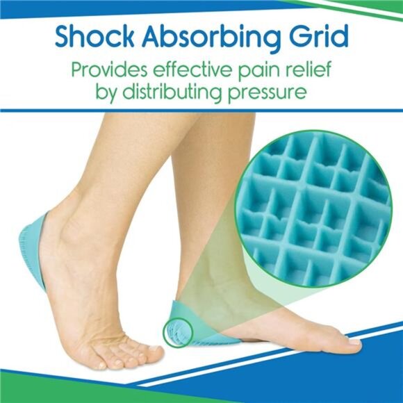 Heavy Duty Heel Cups for Heel Pain Relief & Support - Gel Cushion - Picture 6 of 7